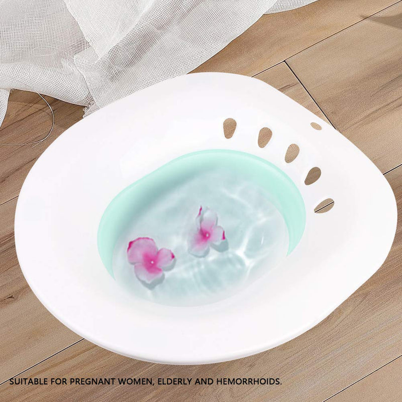 Haofy Sitz Bath for Toilet Seat, Foldable Sits Bath Toilet Hip Bath Tub for Hemorrhoid Treatment, Pregant Women (blue) Blue - BeesActive Australia