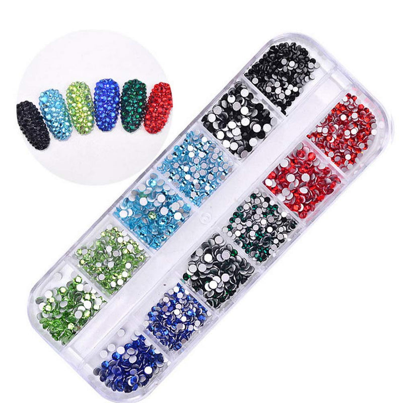 Pimoys 3940pcs Flat Back Gems Rhinestones for Nails,Nail Jewels Crystals Clear Rhinestones and Art Rhinestones with Pick Up Tweezer and Rhinestone Picker Dotting Pen for Nails/Face/Craft - BeesActive Australia