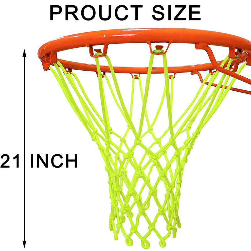 NEIJIANG Glow Basketball Net, Nightlight Basketball Net Luminous Outdoor Portable Sun Powered Sport Nylon - BeesActive Australia