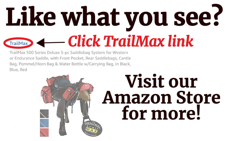 [AUSTRALIA] - TrailMax 500 Series Insulated & Padded Front Pocket Saddle Bag for Trail Riding, 1680-denier Ripstop Nylon Outer Shell has a PVC Water Resistant Coating, in Black, Glacier Blue, Red 