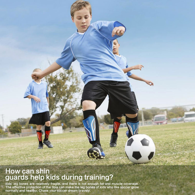 Uantc Shin Guards - Soccer Shin Guards Cushion Protection Reduce Shocks and Injuries - Calf Protective Gear Shin Guards for Kids/Adult - Shin Guards Soccer Youth for Boys/Girls Blue Medium - BeesActive Australia