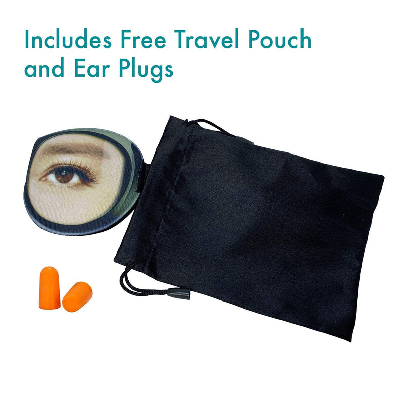 Eye Mask with Eyes Open by Okami - Funny Eye Mask, Blackout Sleep Mask with Free Travel Pouch (Men's Eyes) Men's Eyes - BeesActive Australia