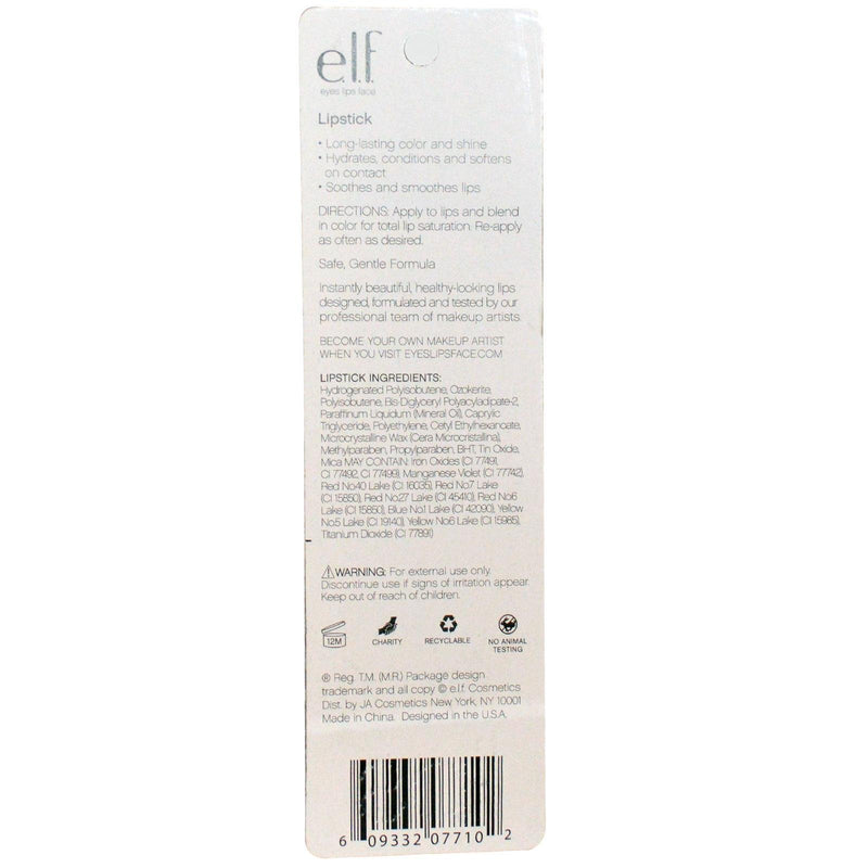 e.l.f. Lipstick, Flirtatious, 0.12 Ounce - BeesActive Australia