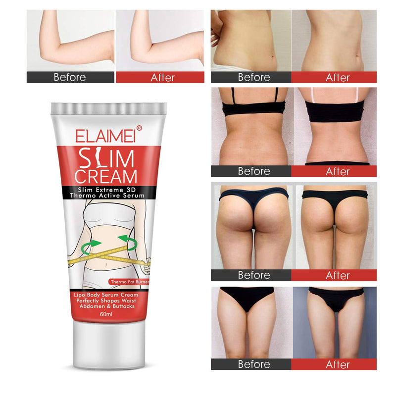 Slimming Cream,Hot Cream Cellulite Removal Cream Natural Slim Firming Body Cream, Anti Cellulite Slimming Fat Burner for Shaping Waist, Abdomen and Buttocks 69ml - BeesActive Australia