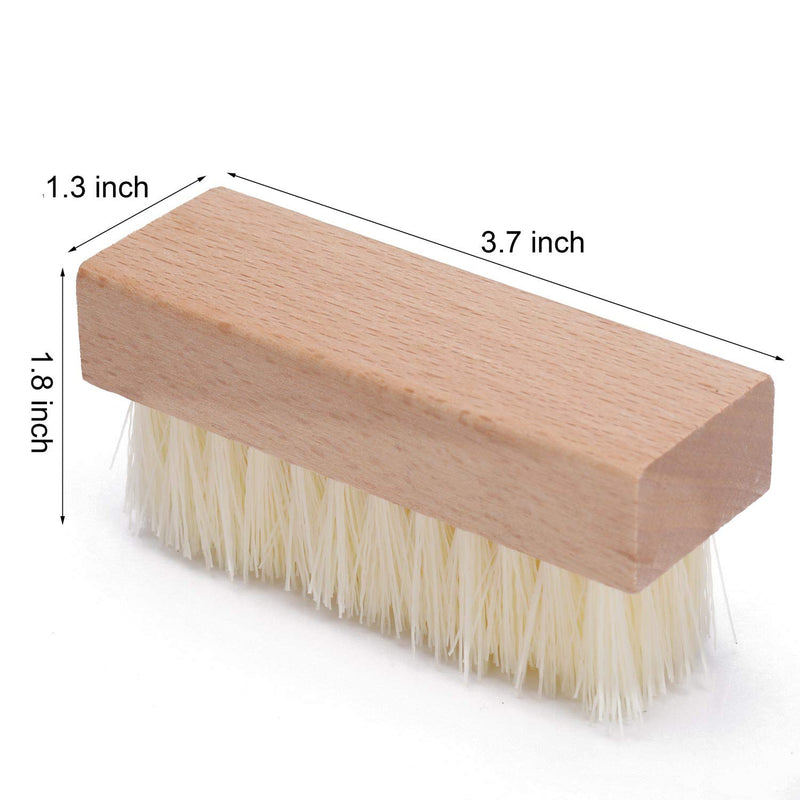 4 Pieces Non-Slip Wooden Hand Nail Scrub Brush for Toes and Nails Cleaning - BeesActive Australia