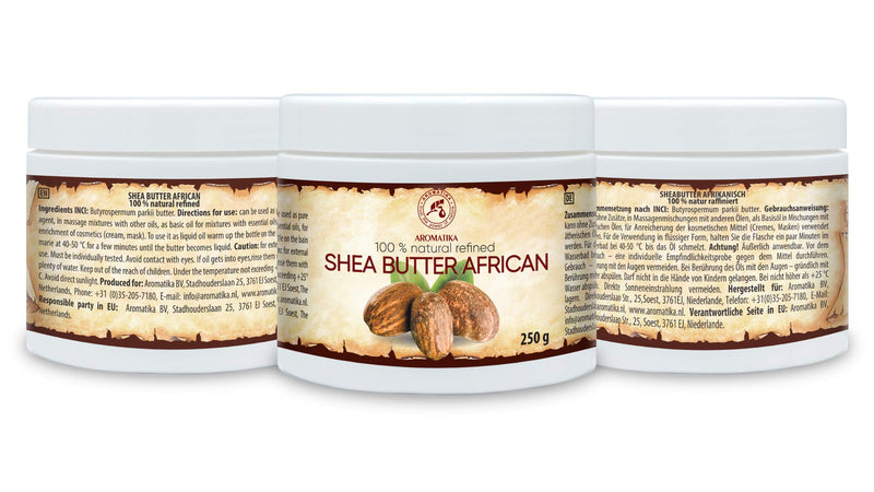 Shea Butter Refined for Massage & Body Care 8.8 oz ( 250g ) - 100% Pure & Natural African Shea Butter - Butyrospermum Parkii - Body Butter - BeesActive Australia