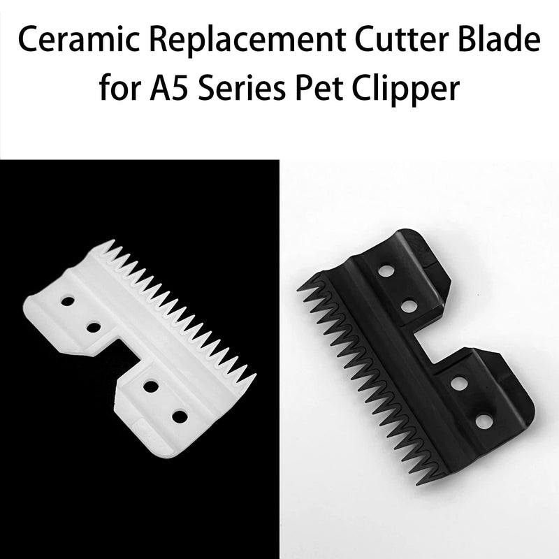 3pcs Oster Fast Feed Clipper Ceramic Blade - Pet Dog Cat Grooming Clipper Replacement Blades, for A5 Trimmer Series, for Andis 18 Teeth Detachable Ceramic Blade Part, for Wahl KM2 KM5 KM10 - BeesActive Australia