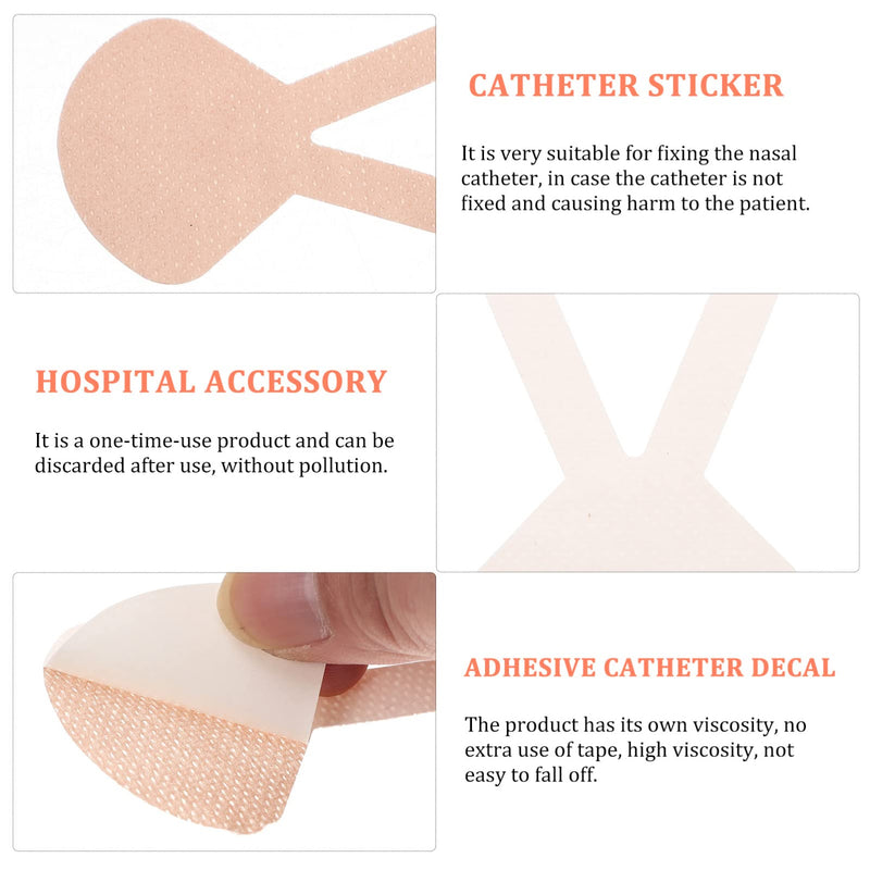 Healifty 6 Sheets of Nasal Tube Holder Nasogastric Feeding Tube Fastener Catheter Fixed Tape Sticker Adhesive Decals Home Clinic Care Nursing Supplies 11x8. 5x0. 1cm,Light Brown (29XP1556WQINNE6J45E) - BeesActive Australia