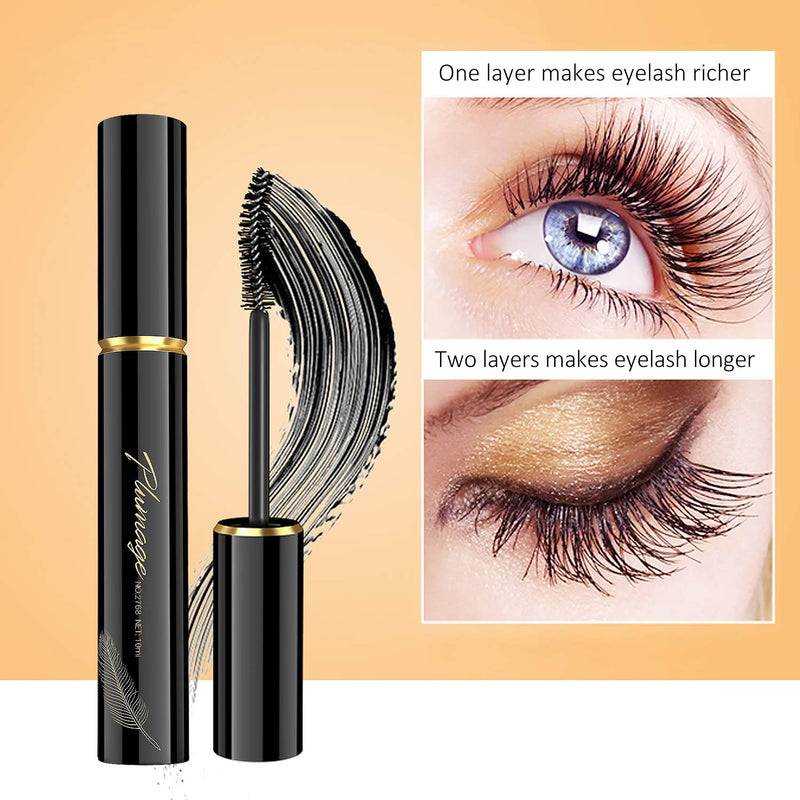 SIAMHOO 4D Silk Fiber Lash Mascara Waterproof,Lengthen Eyelashes,Intense Length,Not Sticky,Voluminous Eyelashes,Voluminous Eyelashes,Easy To Remove,Long-Lasting, (Pack of 2) - BeesActive Australia