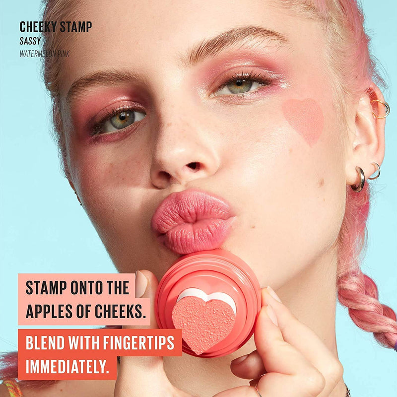 KAJA Cheeky Stamp | Blendable Blush | 03 Bossy - soft coral | Cruelty-free, Vegan, Paraben-free, Sulfate-free, Phthalates-free, K-Beauty Blush - 03 Bossy - BeesActive Australia