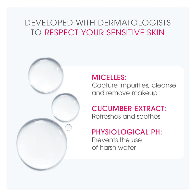 Bioderma - Sensibio H2O - Micellar Water - Cleansing and Make-Up Removing - Refreshing Feeling - for Sensitive Skin 500ml / 16.7 Fl Oz - BeesActive Australia