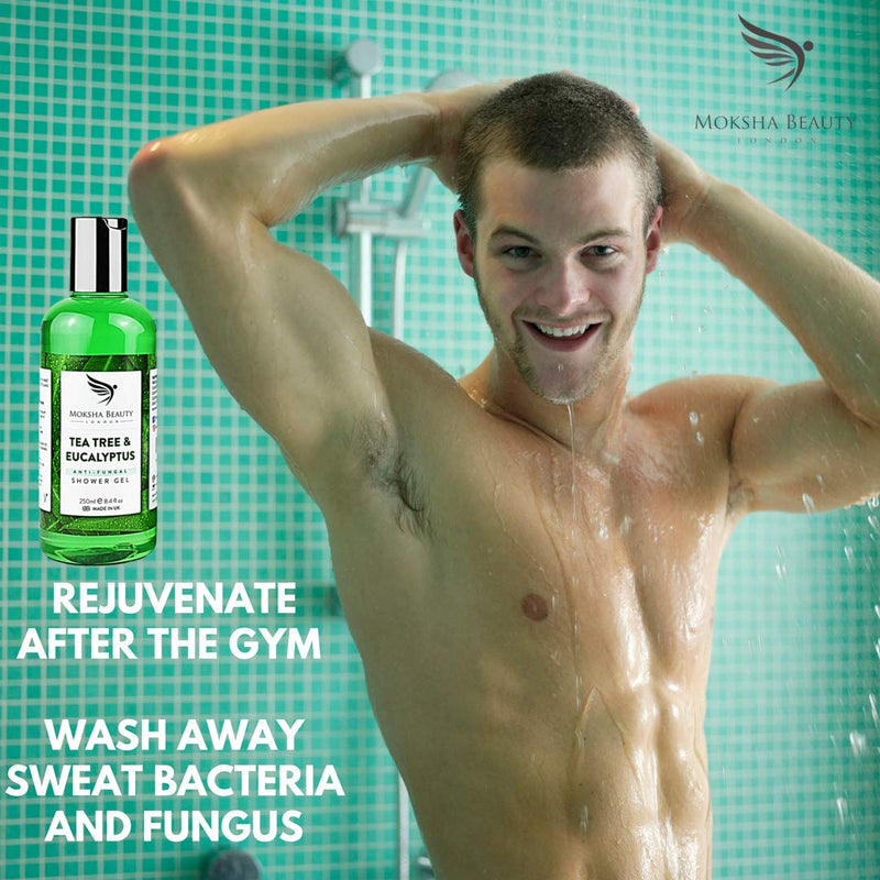 Tea Tree Body Wash Soap – [Made In UK] Natural Shower Gel Body Wash | Natural Cleanser of Body Odour| 250ml - BeesActive Australia