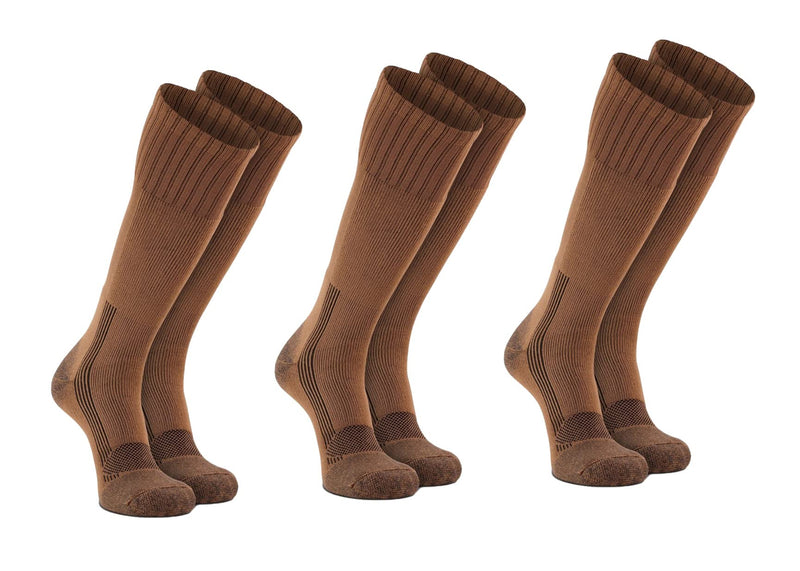 Fox River Men's Wick Dry Maximum Mid Calf Military Sock, 3 Pack (Coyote Brown Large Coyote Brown - BeesActive Australia