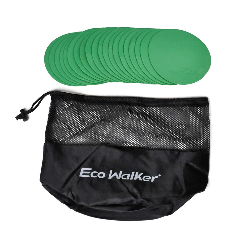 Eco Walker 4inch Mini Floor Spot Markers for Classroom Preschool and Kindergarten (Set of 20pcs) (Green) Green - BeesActive Australia