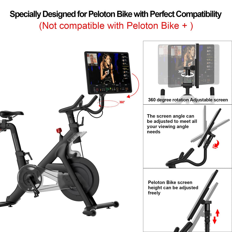 COOLWUFAN 360 Degree Rotate Screen Adjuster for Peloton Bike, Upgraded Screen Swivel for Peloton, Accessory to Turn Peloton Bike Screens, Accessories for Peloton (Not Compatible with Peloton Bike +) - BeesActive Australia