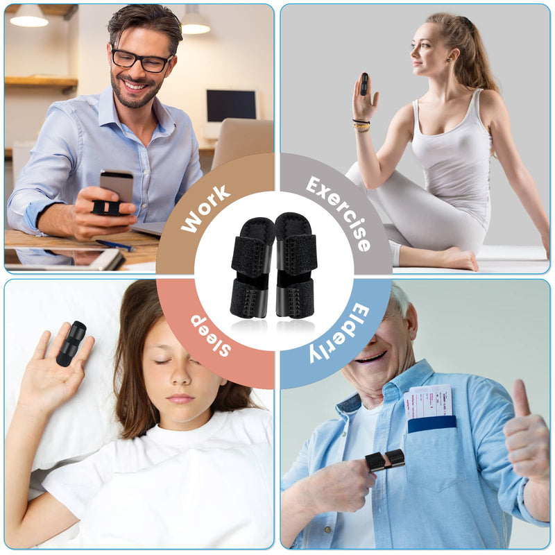 EDNYZAKRN 4Pcs Finger Splints, Finger Brace for Trigger Finger - Broken Finger - Arthritis - Straightening - Pain Relief, Finger Protectors Support for Index - Middle - Ring Finger - BeesActive Australia