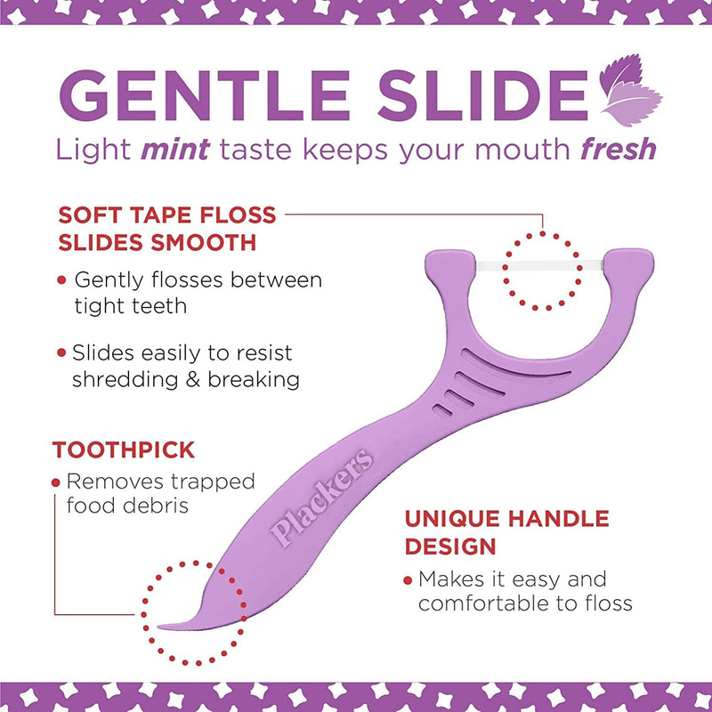 Plackers Gentleslide Flosser, 90-Count (PACK OF 3) - BeesActive Australia