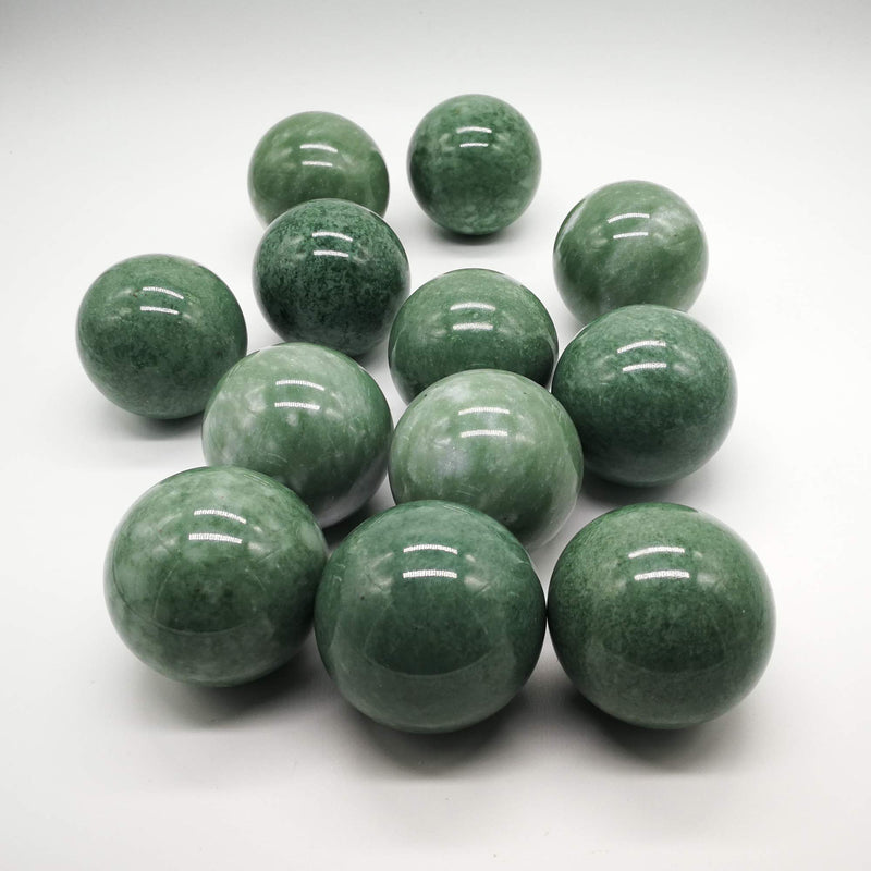 BCQLI 2"Greenish Stone Baoding Balls,Hand Exercise Tool - BeesActive Australia