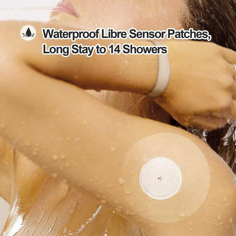 Freestyle Libre Sensor Covers 40Pack Waterproof Libre 1 2 3 Sensor Patches-Transparent CGM Patches Without Glue in The Center-Enlite-Guardian-Freestyle Libre 14 Day Sensor Patches 40 Count (Pack of 1) Pink - BeesActive Australia