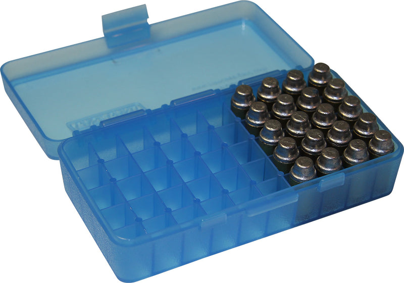 [AUSTRALIA] - MTM 40/45/10MM Cal 50 Round Flip-Top Ammo Box Blue 