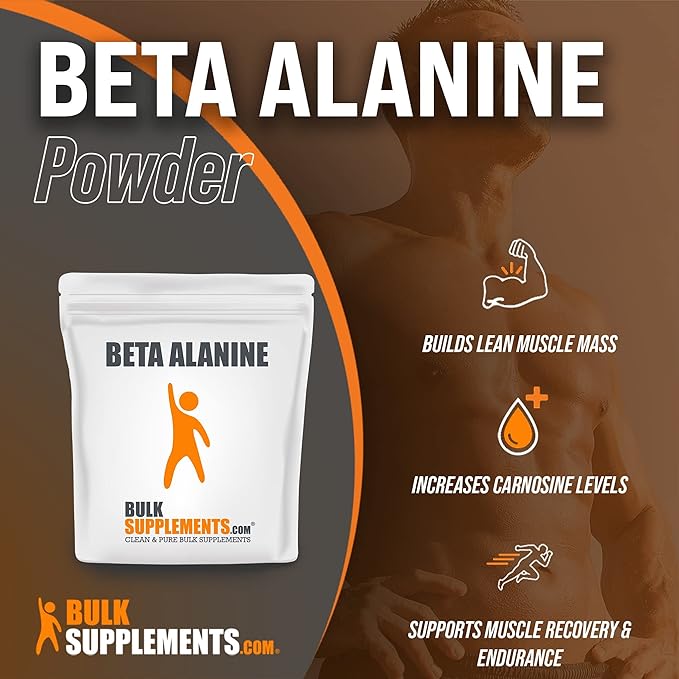 BulkSupplements Pure Beta Alanine Powder (250 grams) by BulkSupplements - BeesActive Australia