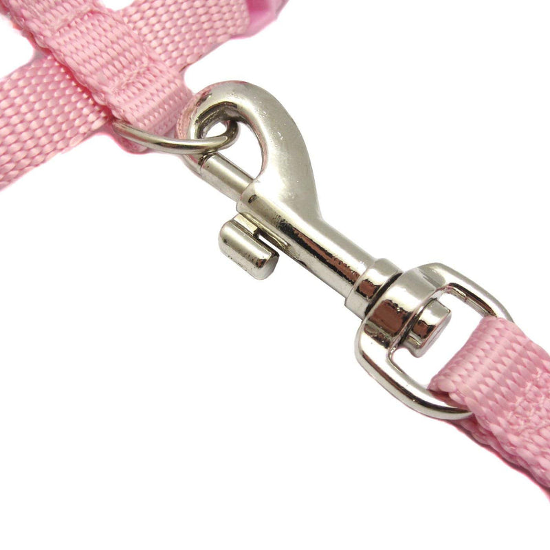 Rabbit Bunny Harness with Leash Adjustable Soft Nylon Harness Rabbit Vest Harness Lead Leash Pink Blue Lead Leash All Season for Small Animals - BeesActive Australia