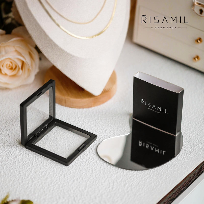 Risamil Gold Necklace for Women, 14K Gold Plated/Silver Layered Necklaces for Women, Dainty Gold Necklace Set Chain Choker Necklace Gold Jewelry Gift for Women and Girls Layered Gold Necklaces(Herringbone/Chain) - BeesActive Australia