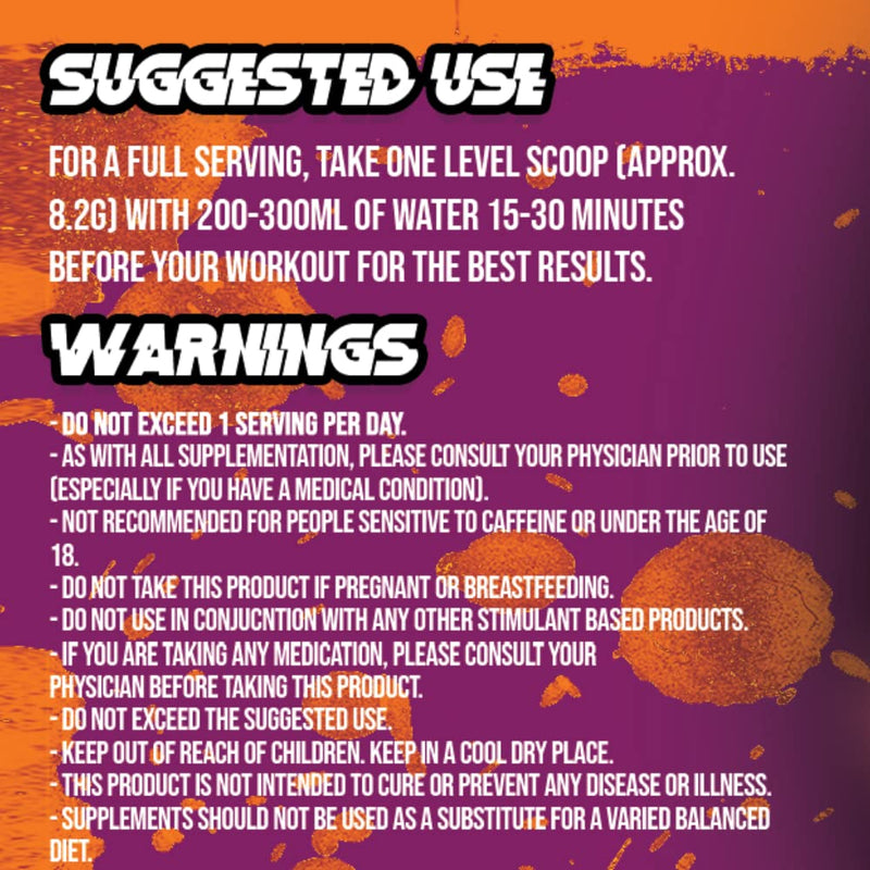 The Rascal - High Stimulant Pre Workout | Great Tasting | 246g | 30 Servings | 3 Flavours (Bubblegum Candy) - BeesActive Australia