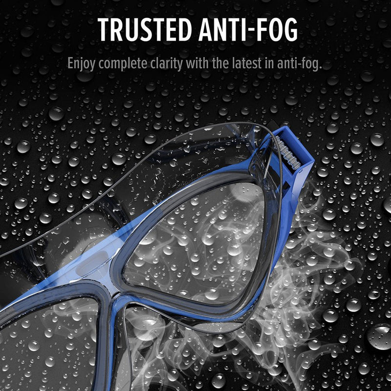 OutdoorMaster Swim Mask - Wide View Swimming Mask & Goggles Anti-fog Waterproof Blue - BeesActive Australia