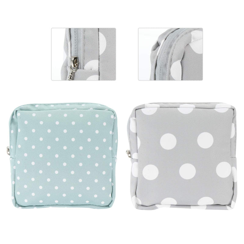 Healifty 2pcs Sanitary Napkin Storage Bag Period Menstrual Pad Zipper Pouch Outdoor Travel Sanitary Pads Storage Container for Women - BeesActive Australia