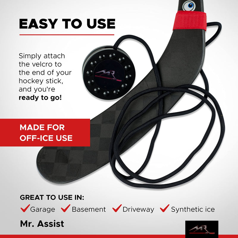 Mr. Assist Hockey Trainer - for Passing Pass Catching Stickhandling - Better in-Game Puck Handling Softer & Faster Hands - Off-Ice Practice Device - Professional Grade Equipment - BeesActive Australia