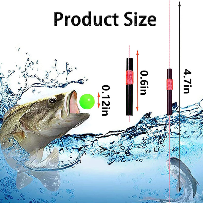 Gourami Fishing Bobber of Float Stops,Float Stops String Knots&Fishing Glow Beads Green 100pcs - BeesActive Australia
