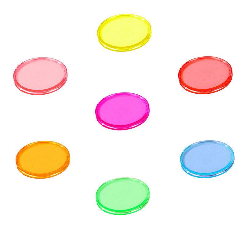 MR CHIPS Plastic Magnetic Bingo Chips - Mix Color - 1000 pcs - 3/4 Inch - Reusable Storage Bag - BeesActive Australia