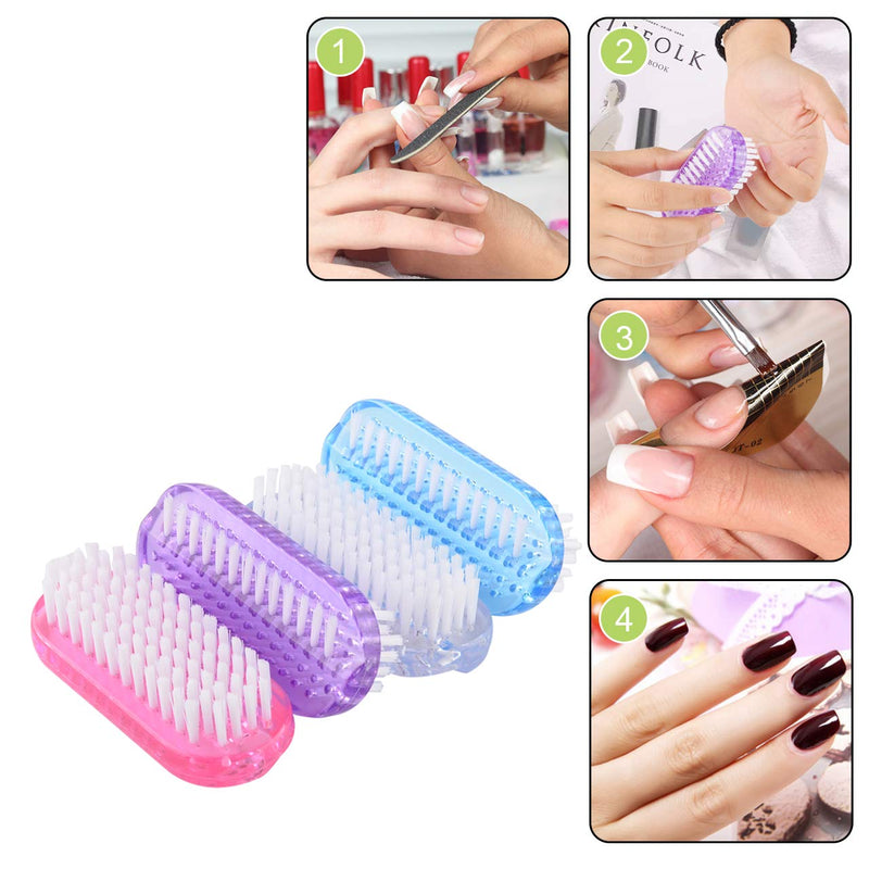 CM Two-sided Manicure Nail Brush Fingernail Scrubbing Cleaning Brushes for Hands and Nails, 4 Pack - BeesActive Australia