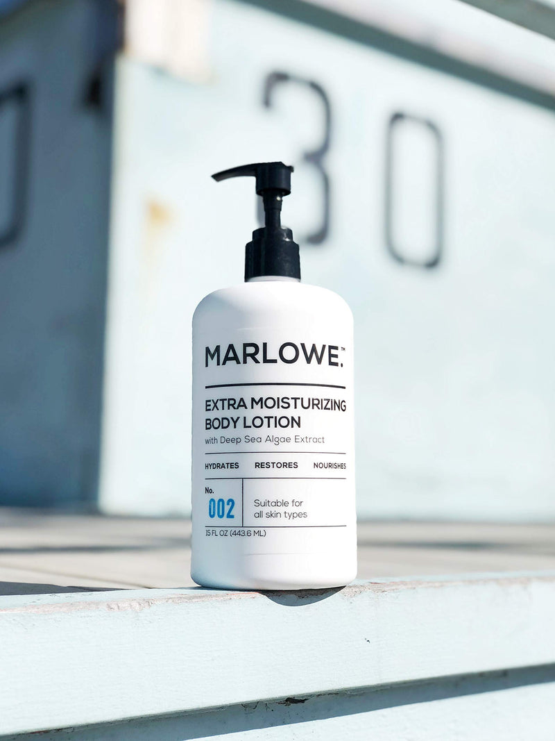 MARLOWE. 002 Extra Moisturizing Body Lotion 15 oz | Daily Lotion for Dry Skin for Men and Women | Light Fresh Scent | Includes Natural Extracts - BeesActive Australia