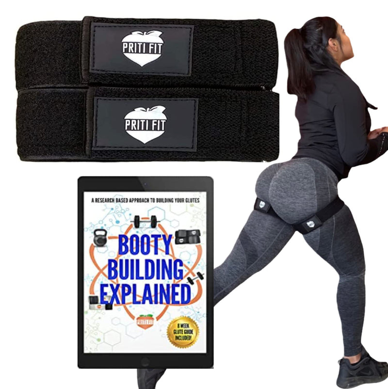 PRITI FIT BFR Booty Bands for Women-Includes 8 Week Guide for Legs, Glutes&Hip Building, Blood Flow Restriction Occlusion Workouts,Best Fabric Resistance Loop,Tone&Lift Your Butt,Squat,Thigh,Fitness - BeesActive Australia