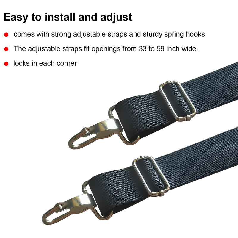 NA NA Horses Stall Guard with Adjustable Straps and Sturdy Spring Hooks, Designed to Keep Horses Safe and Comfortable, 27"x19" (Blue) - BeesActive Australia