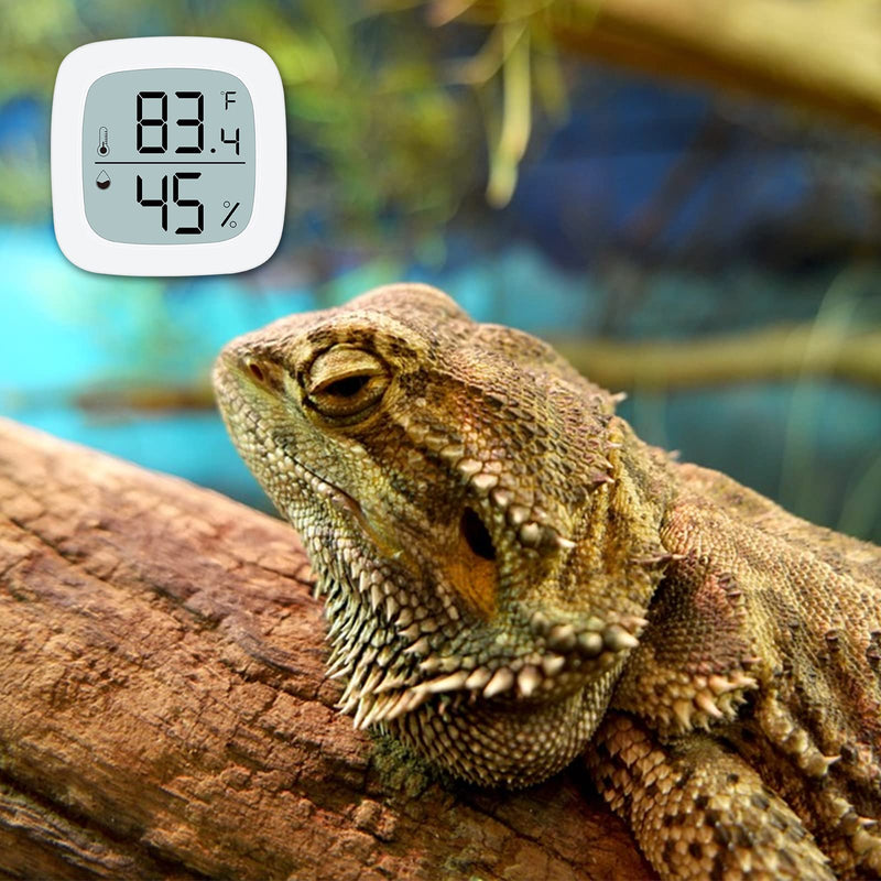Aggforbl Digital Display Reptile Terrarium Thermometer Hygrometer High-Accuracy Reptile Tank Thermometer and Hygrometer Suitable for Reptiles and Amphibians 200 - BeesActive Australia