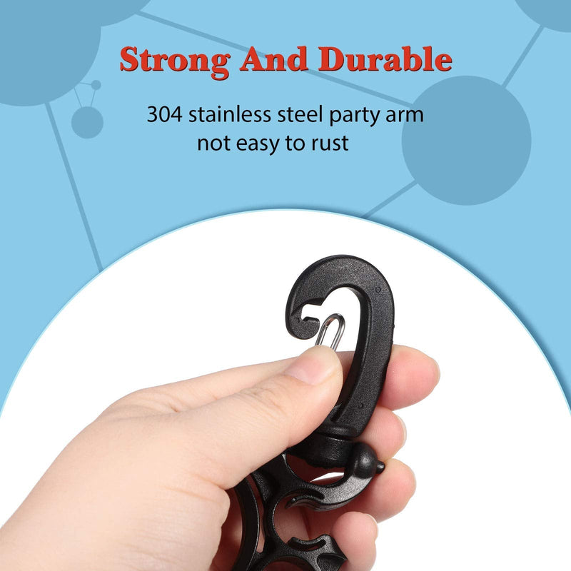Weewooday 3 Pieces Scuba Diving Hose Holder Clip Scuba Diving Double BCD Hose Clip with Snap Hook Buckle for Dive Snorkeling Accessories - BeesActive Australia