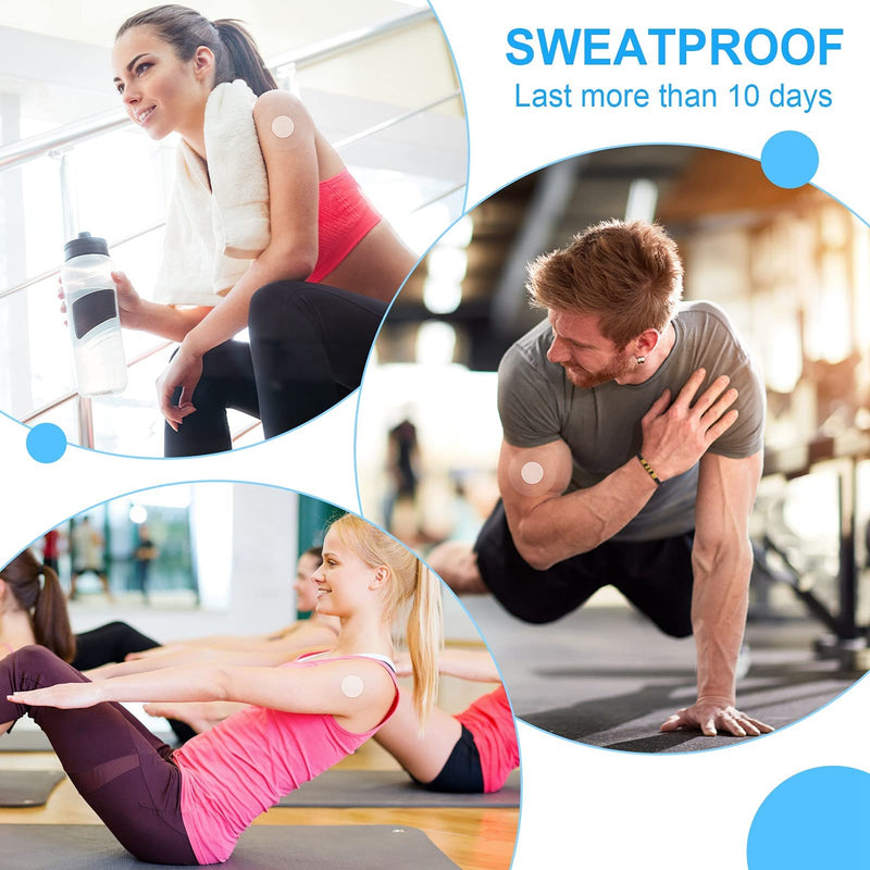 Freestyle Libre Sensor Covers, 50 Pack Waterproof Libre Adhesive Patches Transparent CGM Patches Without Glue - BeesActive Australia