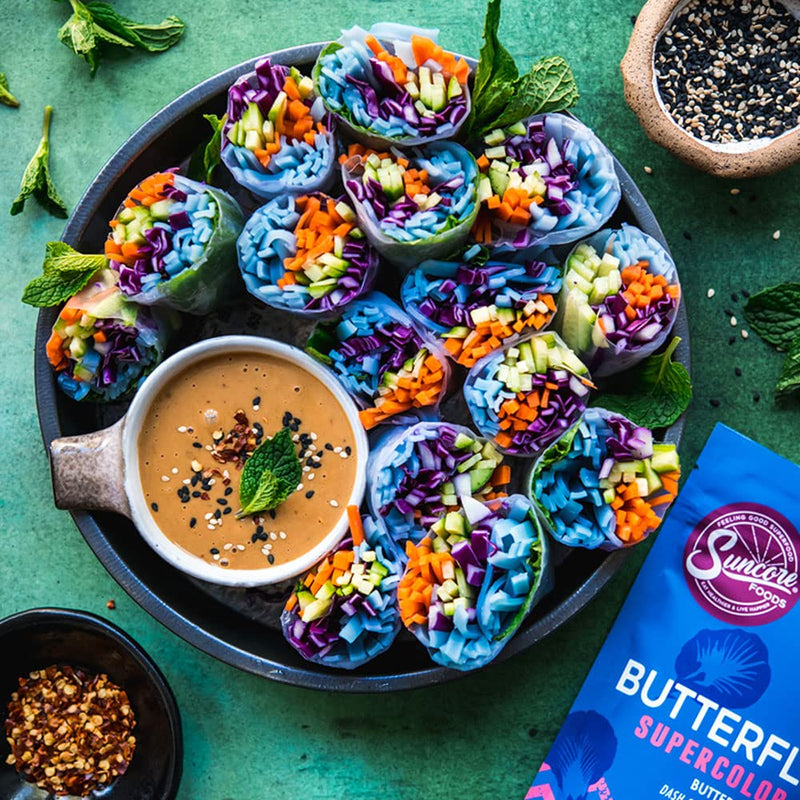 Suncore Foods Blue Butterfly Pea Powder, Blue Food Coloring Powder, Gluten-Free, Non-GMO, 3.5oz (1 Pack) 3.5 Ounce (Pack of 1) - BeesActive Australia