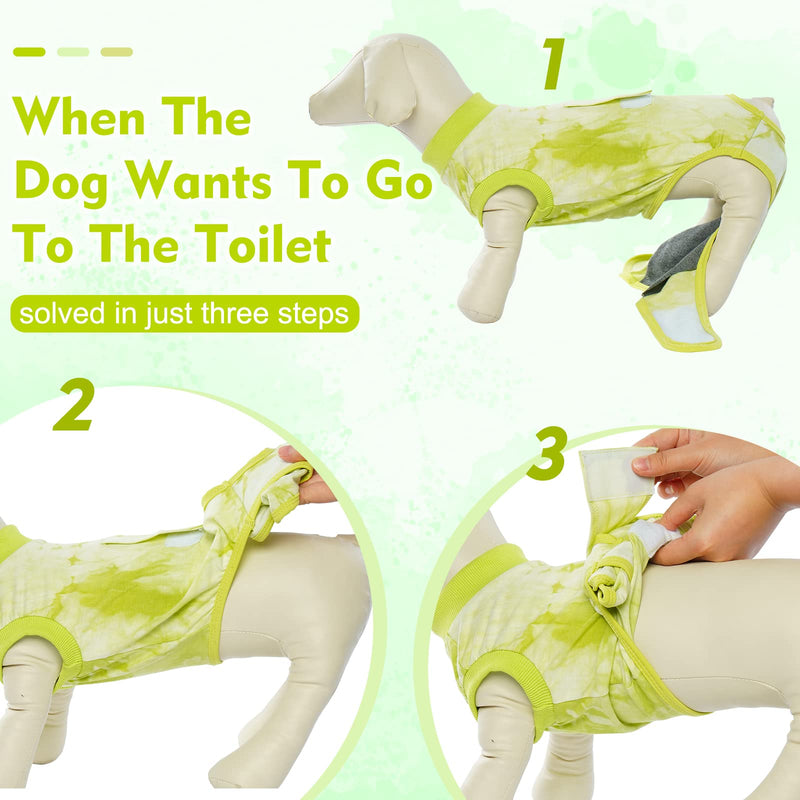 FUAMEY Recovery Suit for Dogs,Spay Suit for Female Dog,Neuter Suit for Male Dogs,Onesie Body Suits After Surgery,Puppy Cone E-Collar Alternative,Pet Abdominal Wounds Prevent Licking Surgical Shirts XL green - BeesActive Australia