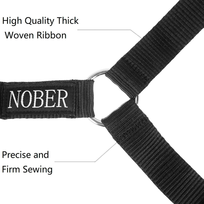 NOBER Pet Dog Cat Seat Belts, Car Headrest Restraint Adjustable Safety Leads 1 Pack Black - BeesActive Australia