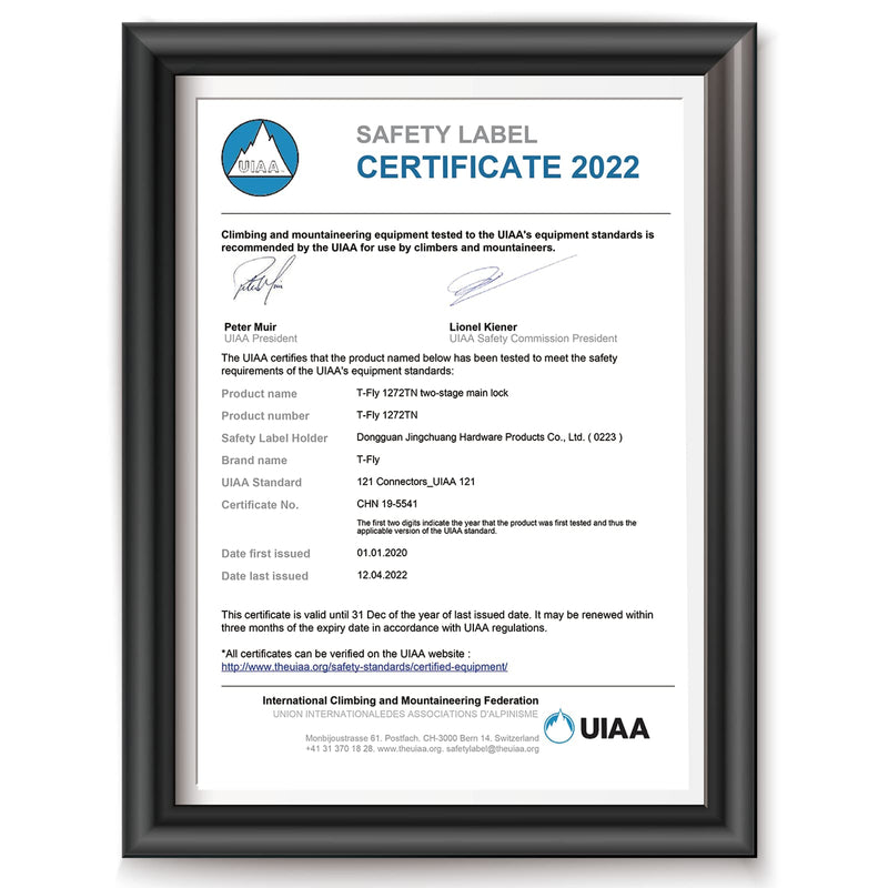 Certified 25KN Auto Locking Climbing Carabiner Clips Obtained UIAA certificationTwist Lock and Heavy Duty Carabiners for Rock Climbing Gear,Camping,Climbing Equipment 4PCS-25KN - BeesActive Australia
