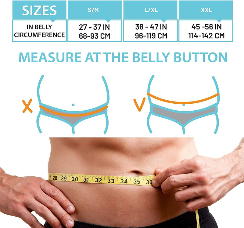 Lumbar Support Belt I Lower Back Brace by Everyday Medical I Targeted Lower Back Pain Relief for Back Spasms, Sciatica, Weight Lifting Waist Gym Belt for Sports I for Men and Women l Small/Medium S/M (68-93 CM Belly Circumference) - BeesActive Australia