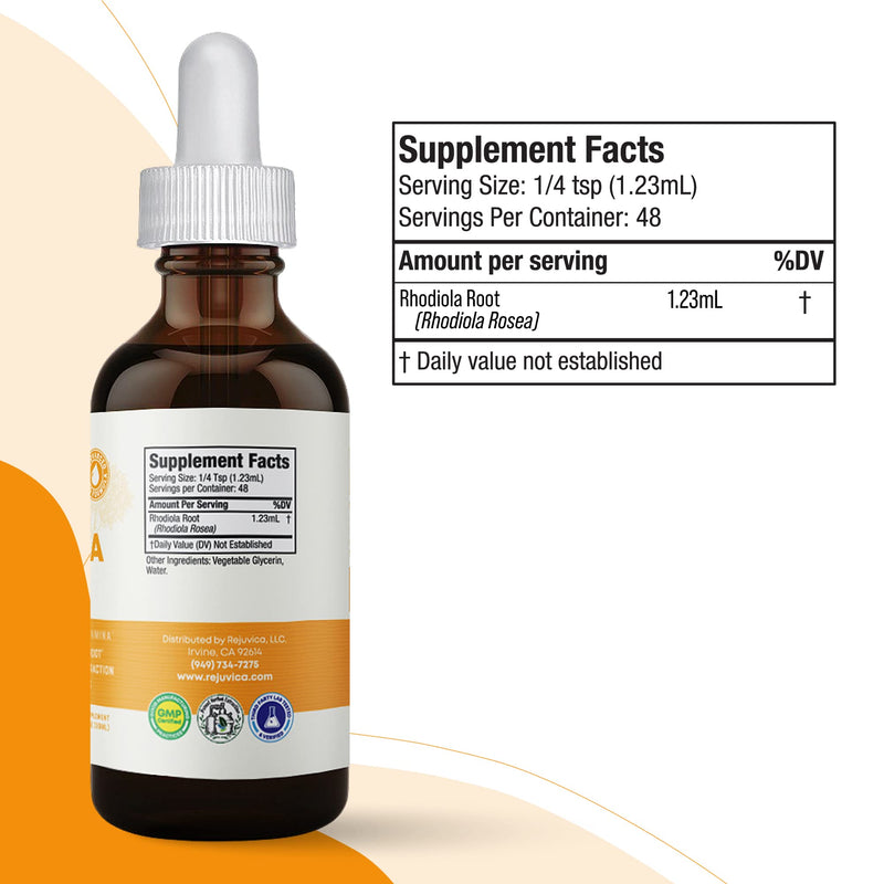 Active Rhodiola - Rhodiola Root Extract with Natural Rosavins - Liquid Delivery for Better Absorption - Supports Energy & Stress - BeesActive Australia