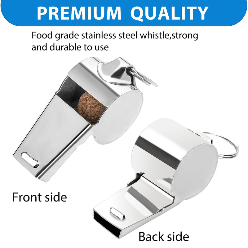 Xgunion Whistle 3 Pack Metal Coach Referee Sports Whistles with Lanyard Coach Whistles for Adults Loud Crisp Sound Whistle for Coaches Referees Teachers Officials Adults and Kids - BeesActive Australia