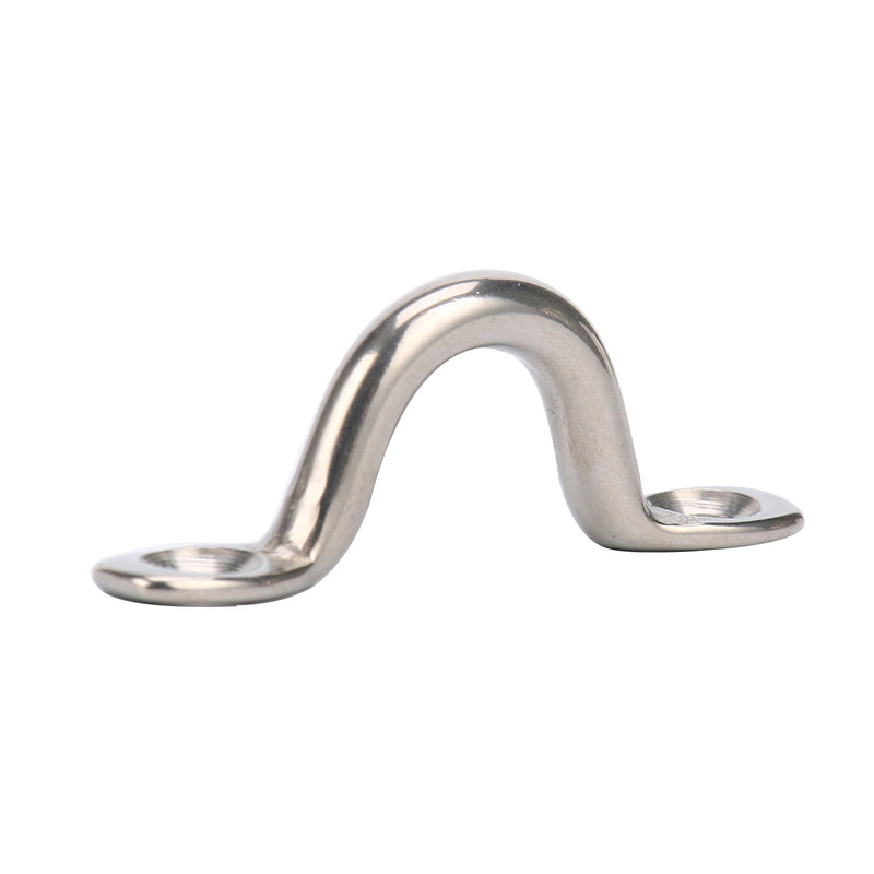 [AUSTRALIA] - Amarine Made Pack of 10 Stainless Steel Bimini Boat Top PAD Eye, Eye Straps, Tie Down, Kayak Deck Loops, Tie Down Anchor Point, footman's Loop for Kayak Canoe Rigging 