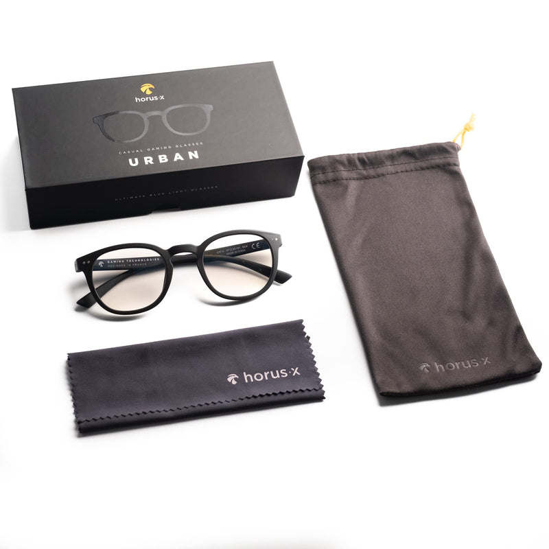 Horus X � Urban Casual Blue Light Blocking Gaming Glasses - Professional Filter Anti-Fatigue for Screens (Video Games, TV, PC) | Clear - BeesActive Australia