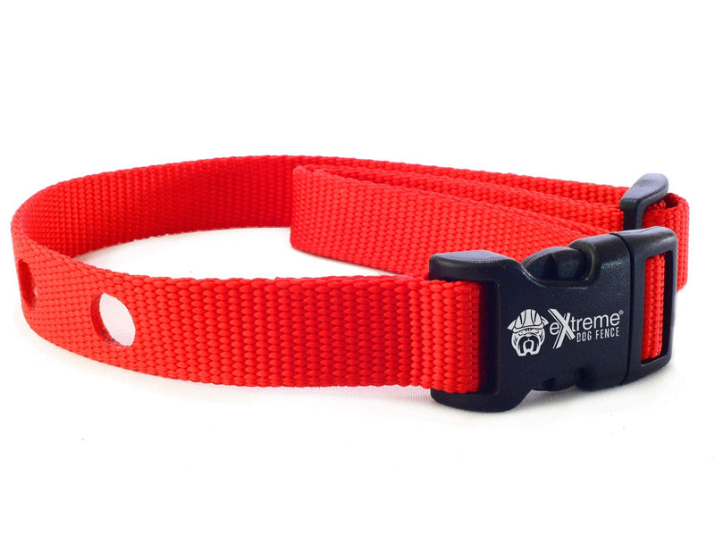 Red Heavy Duty Nylon Replacement Dog Collar Strap with RFA-67 Batteries - Compatible with Most PetSafe In-Ground and Wireless Fence Receiver Collars (Bundle 2) - BeesActive Australia